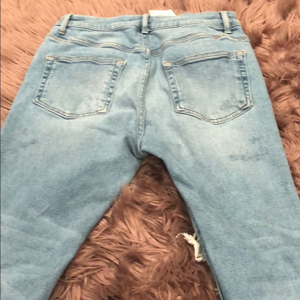Zara Button Fly Distressed Jeans Size 31 [Ripped] - Picture 4 of 5